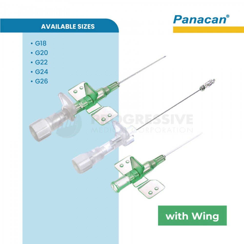Panacan Safety IV Cannula with wing Panacan Safety IV Cannula with wing
