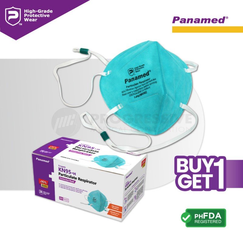 Panamed KN95-h Particulate Respirator (Sold by box of 20s)