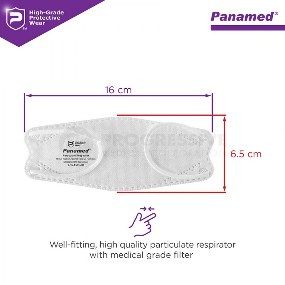 Panamed KN95-w Particulate Respirator for Kids box of 20's