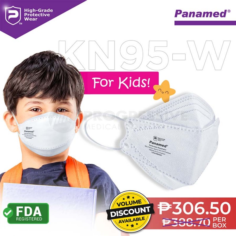 Panamed KN95-w Particulate Respirator for Kids box of 20's