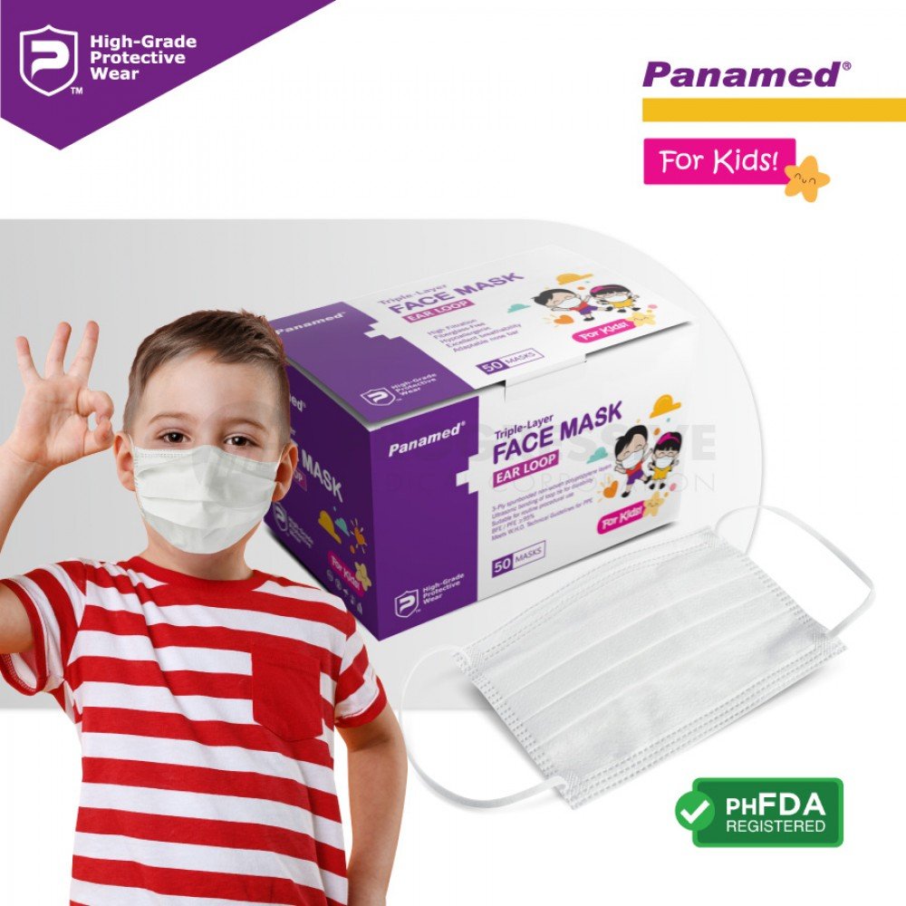 Panamed Kid's Face Mask (sold by box of 50s)