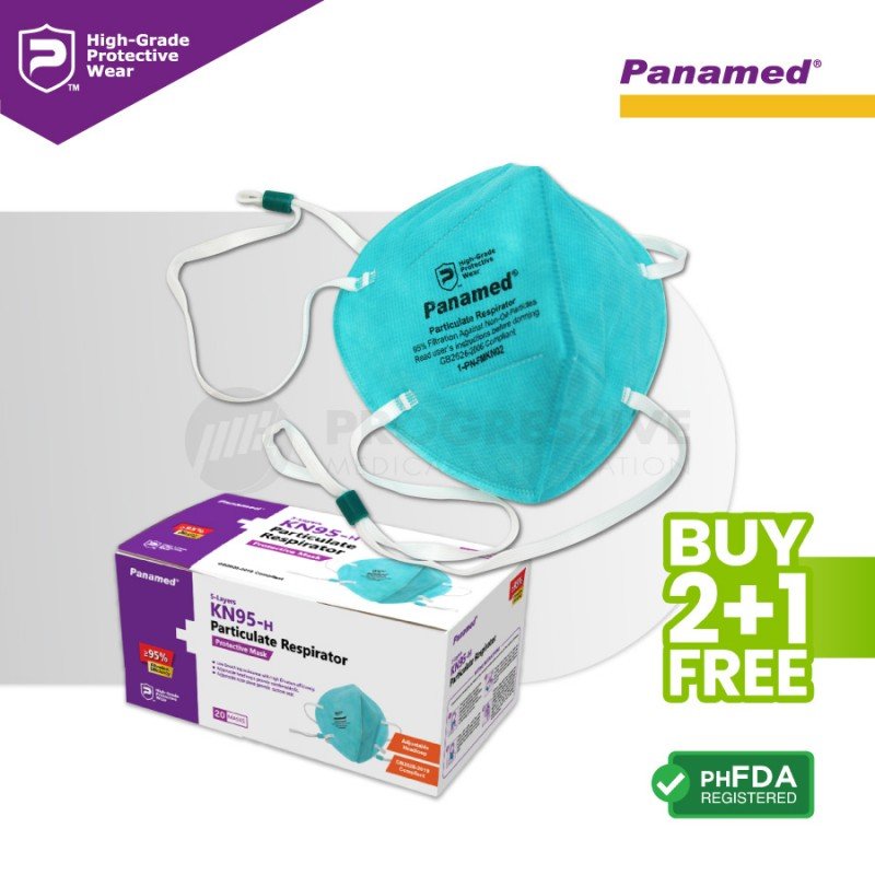 Panamed KN95-h Particulate Respirator (Sold by box of 20s)