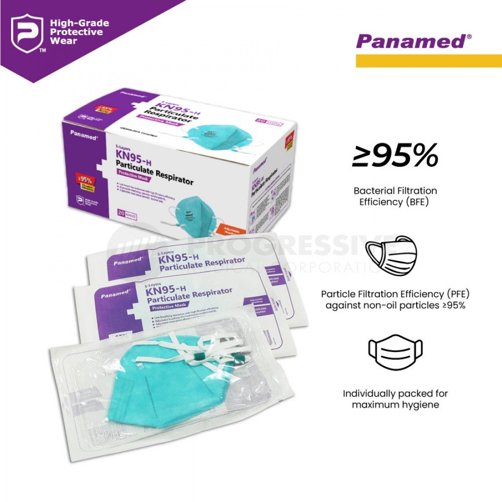 Panamed KN95-h Particulate Respirator (Sold by box of 20s) Panamed KN95-h Particulate Respirator (Sold by box of 20s)