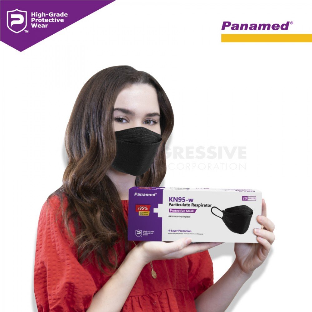 Panamed KN95-w Particulate Respirator Black (Sold by box of 20s) Panamed KN95-w Particulate Respirator Black (Sold by box of 20s)