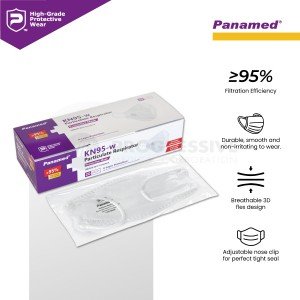 Panamed KN95-w Particulate Respirator, (Sold by box of 20s)