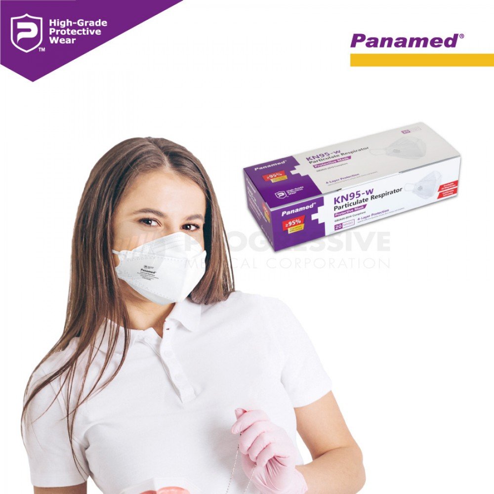 Panamed KN95-w Particulate Respirator, (Sold by box of 20s)
