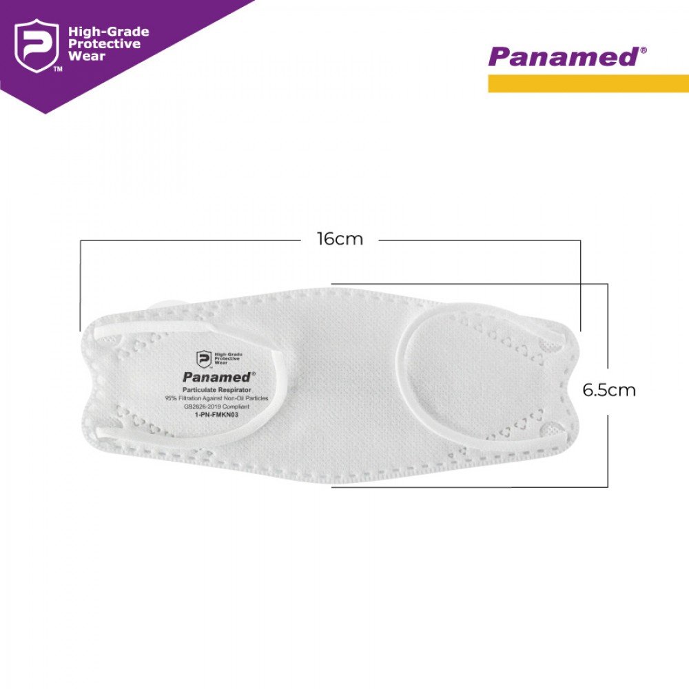 Panamed KN95-w Particulate Respirator for Kids (Sold by box of 20s)