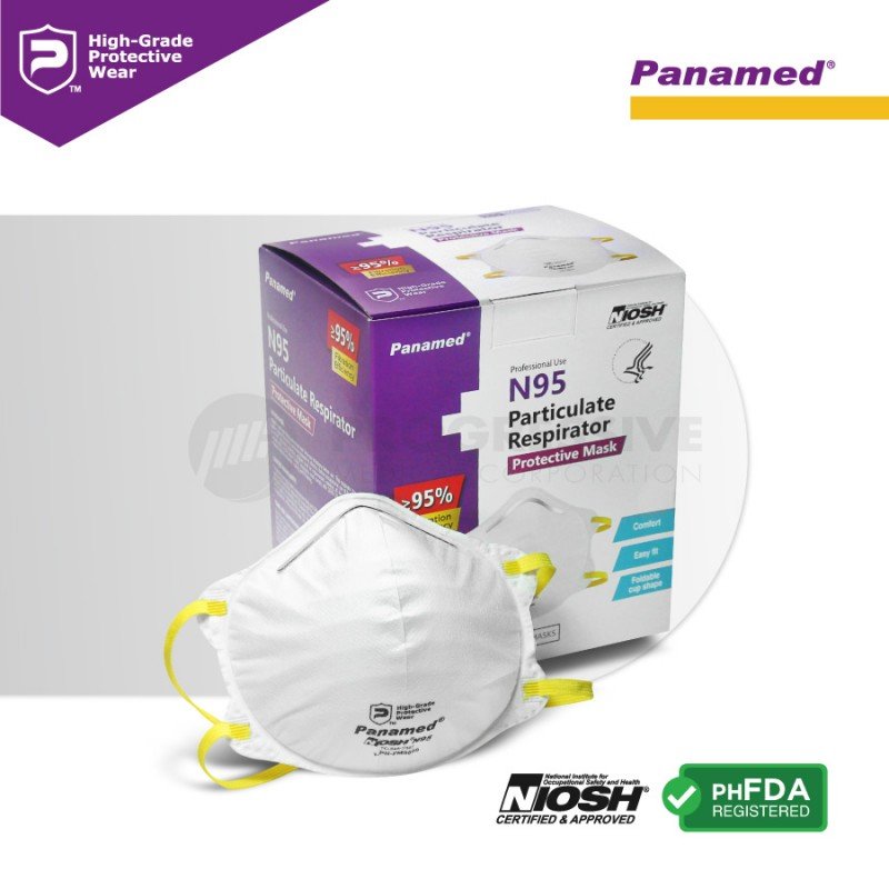Panamed N95 Particulate Respirator (sold by box of 20s)