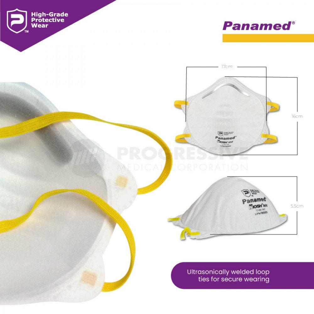 Panamed N95 Particulate Respirator (sold by box of 20s)