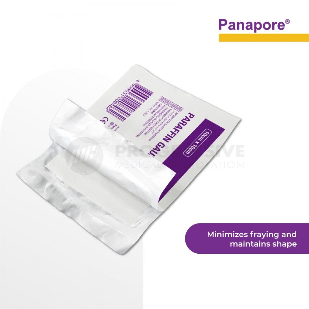 Panapore Paraffin Gauze Dressing 10x10cm