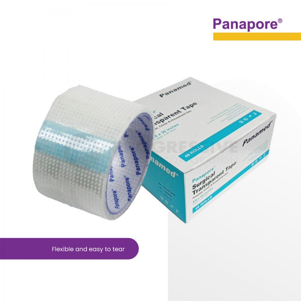 Panapore Transparent Surgical Tape 3/4 x 36 sold by box of 48s
