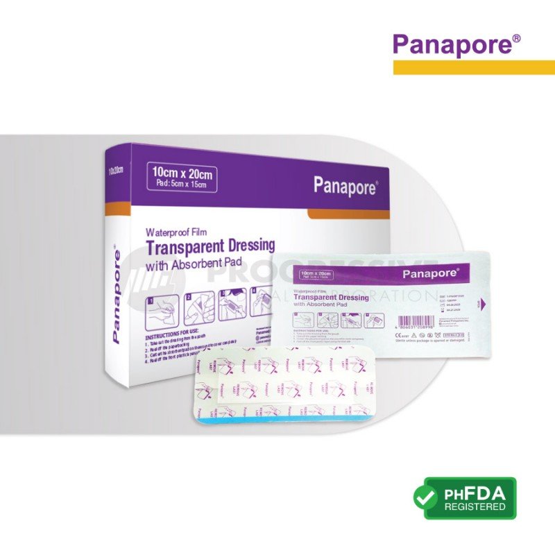 Panapore Transparent Dressing w/ Pad 10x20cm (sold by box of 20s)