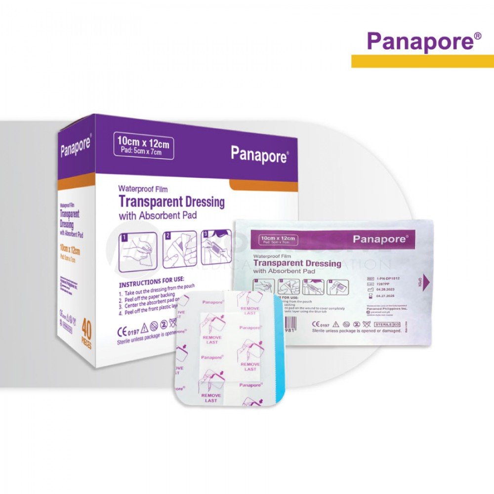 Panapore Transparent Dressing w/ Pad 10x12cm sold by 40s