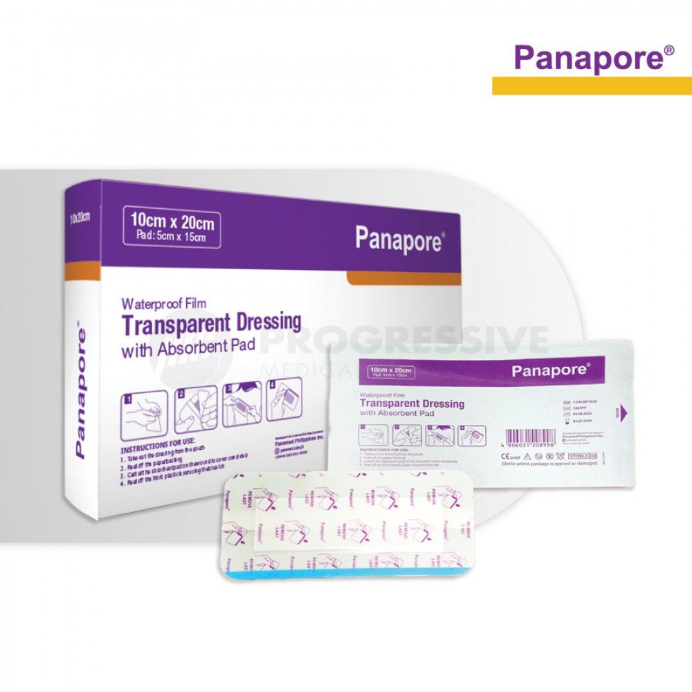 Panapore Transparent Dressing w/ Pad 10x20cm sold by 20s