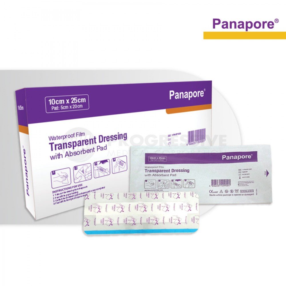 Panapore Transparent Dressing w/ Pad 10x25cm sold by 20s