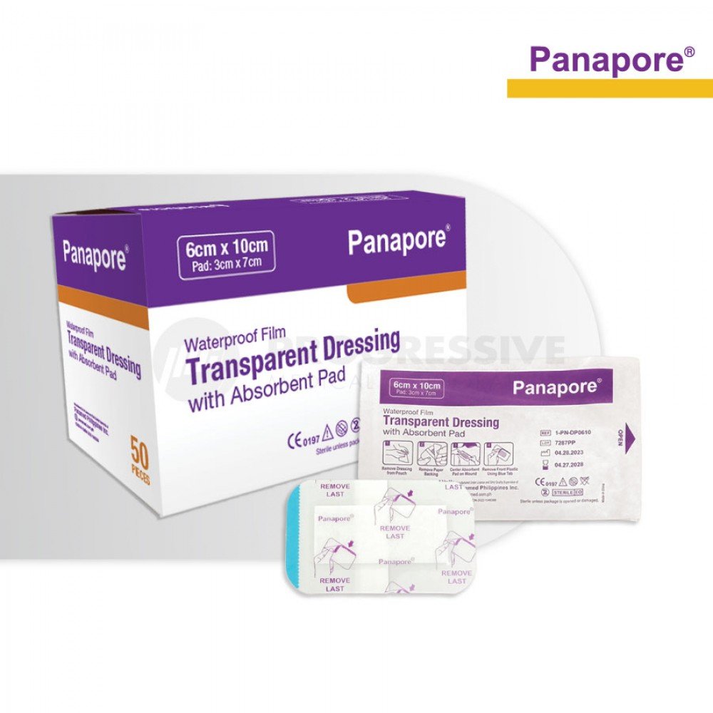 Panapore Transparent Dressing w/ Pad 6x10cm sold by 50s