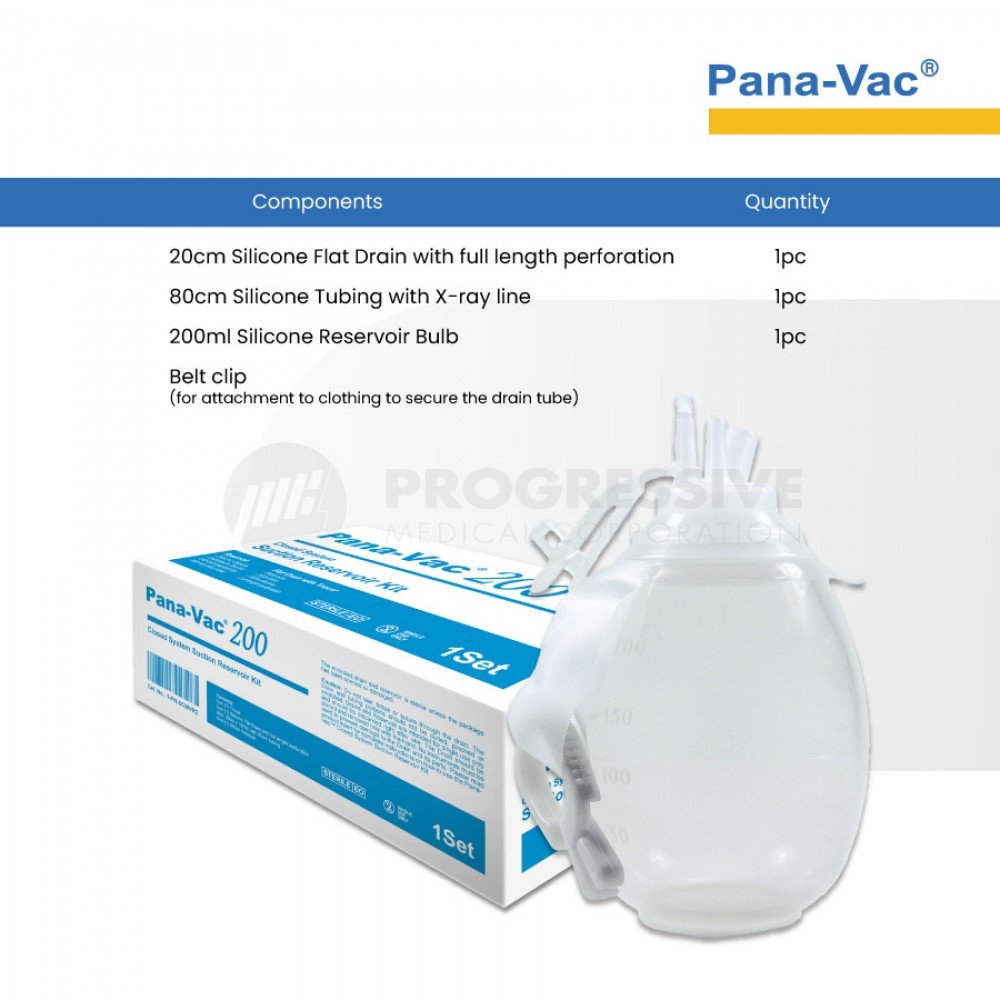 Pana-Vac Closed-System Wound Suction 200ml Pana-Vac Closed-System Wound Suction 200ml