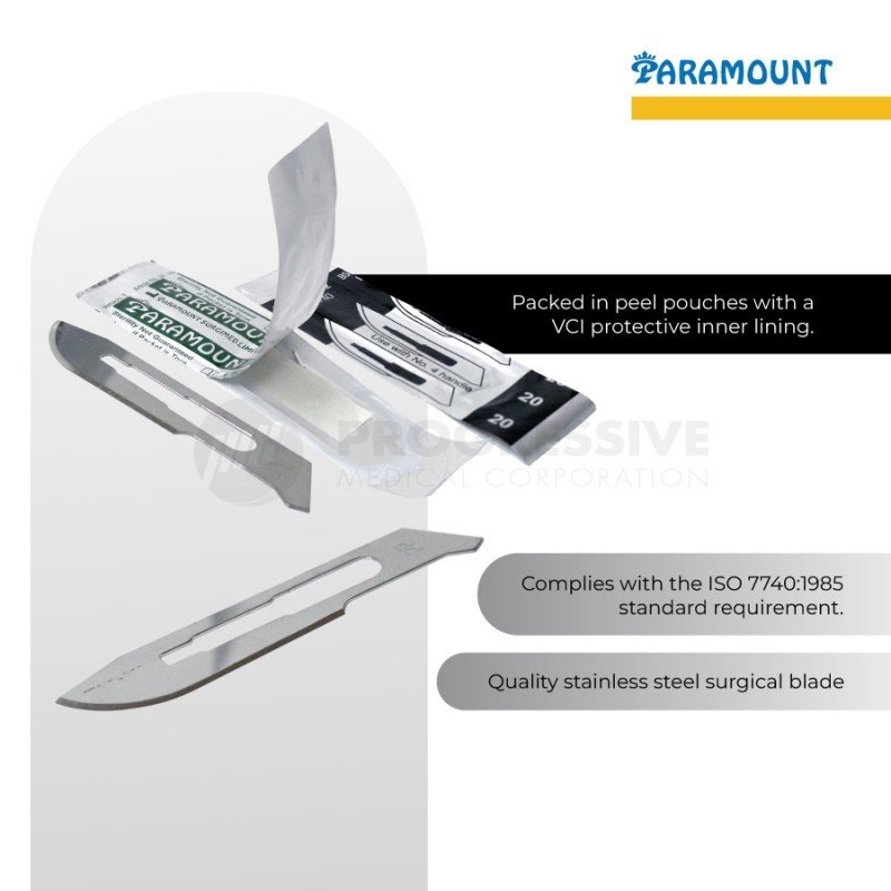Paramount Sterile Surgical Blade (sold by box of 100s)