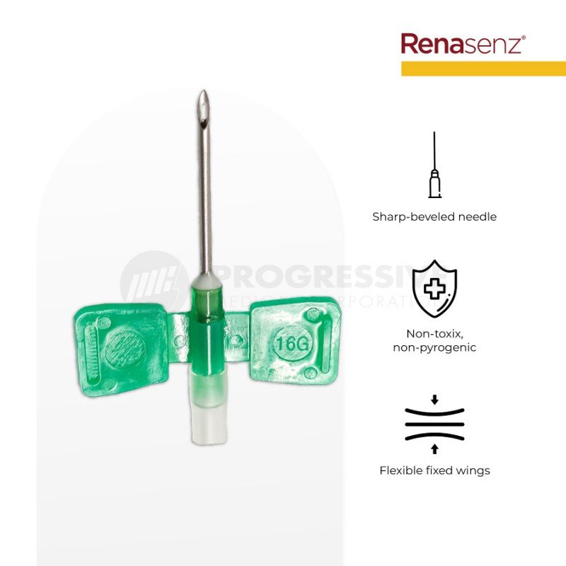 Renasenz AV Fistula with Back-Eye Needle  (Sold per pack of 10s)
