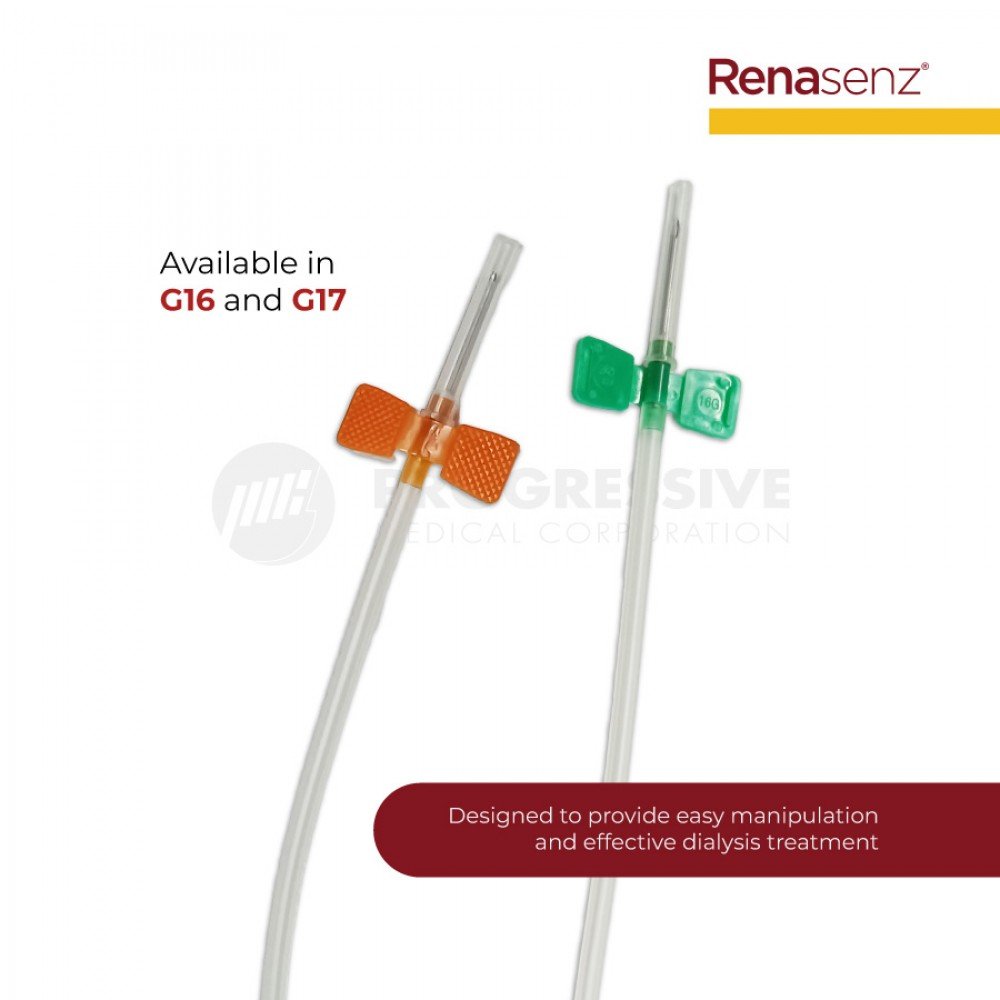Renasenz AV Fistula with Back-Eye Needle  (Sold per pack of 10s)