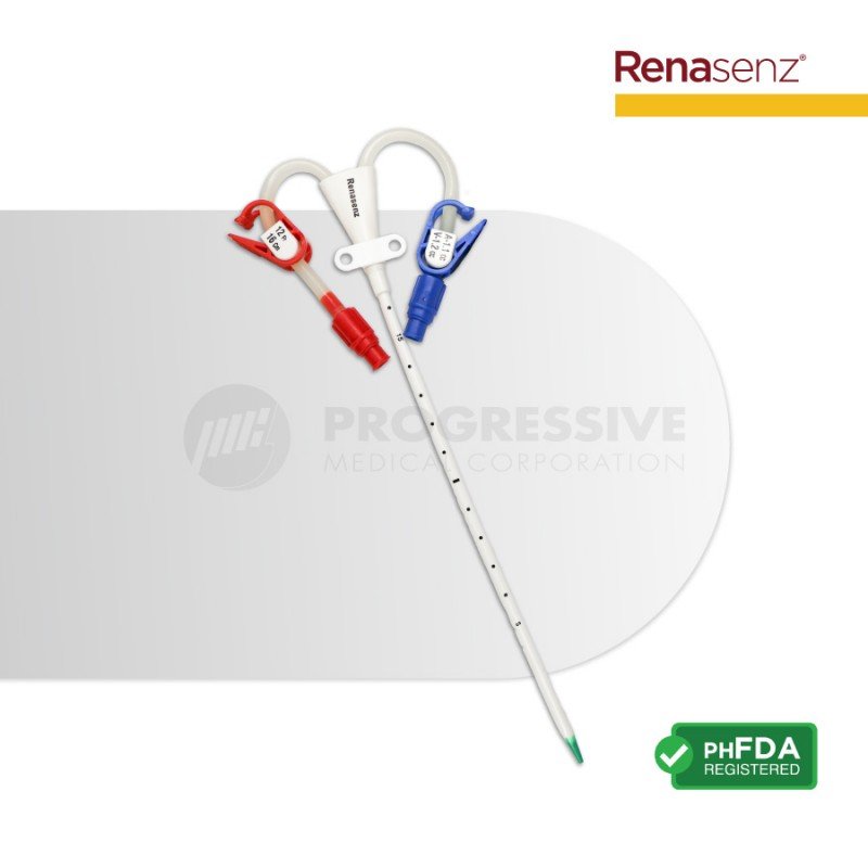 Renasenz Hemodialysis Kit 2-Lumen Fr 12x16 Curved
