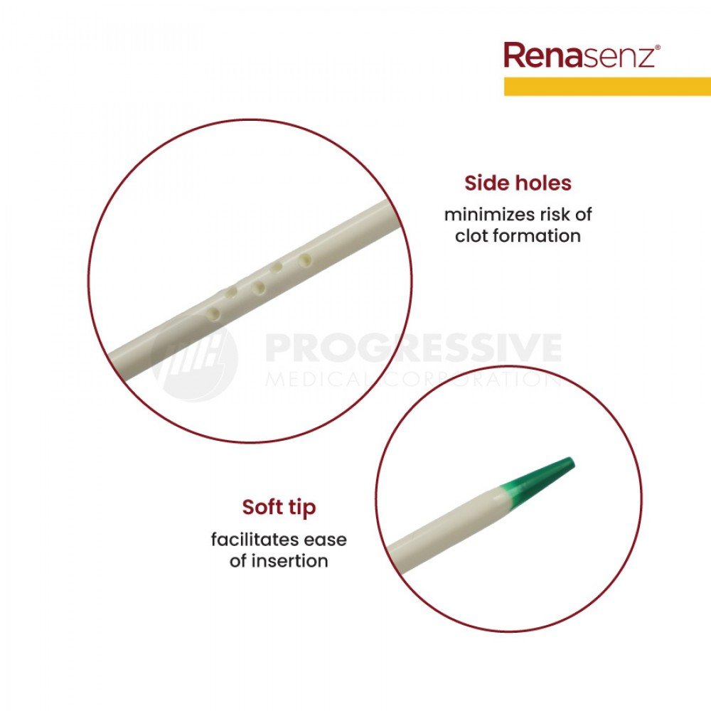 Renasenz Hemodialysis Kit 2-Lumen Fr 12x16 Curved Standard
