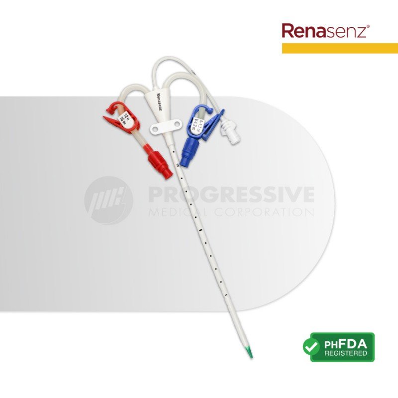 Renasenz Hemodialysis Kit 3-Lumen Fr 12x16 Curved