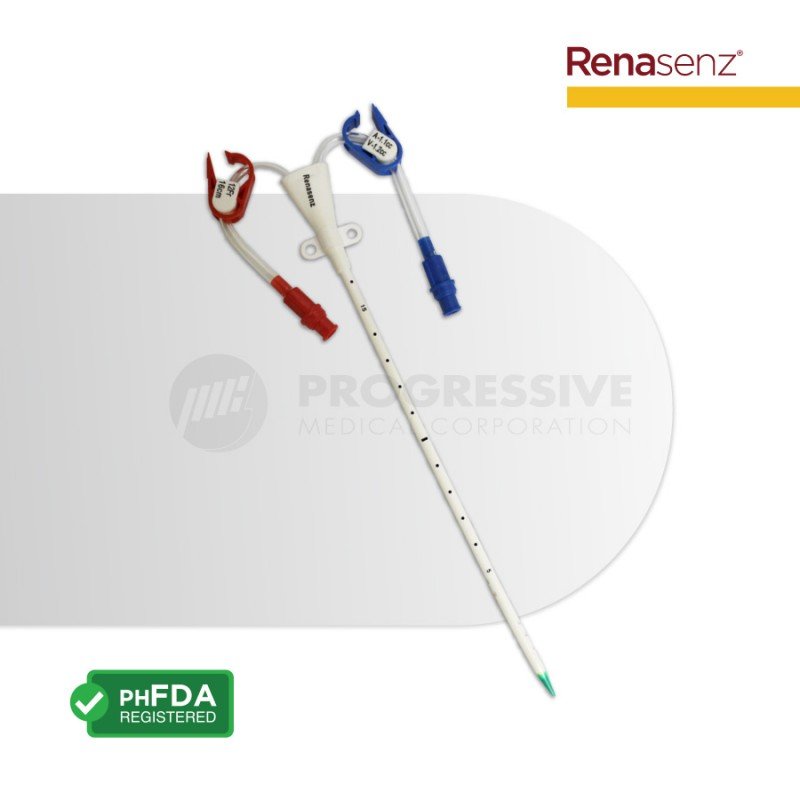 Renasenz Hemodialysis Kit 2-Lumen Fr 11.5x16cm Curved Standard