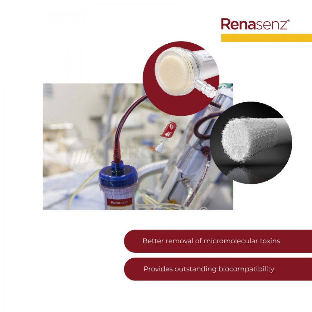 Renasenz Hollow Fiber Dialyzer (Low Flux High Performance Dialyzer) R18 and R15