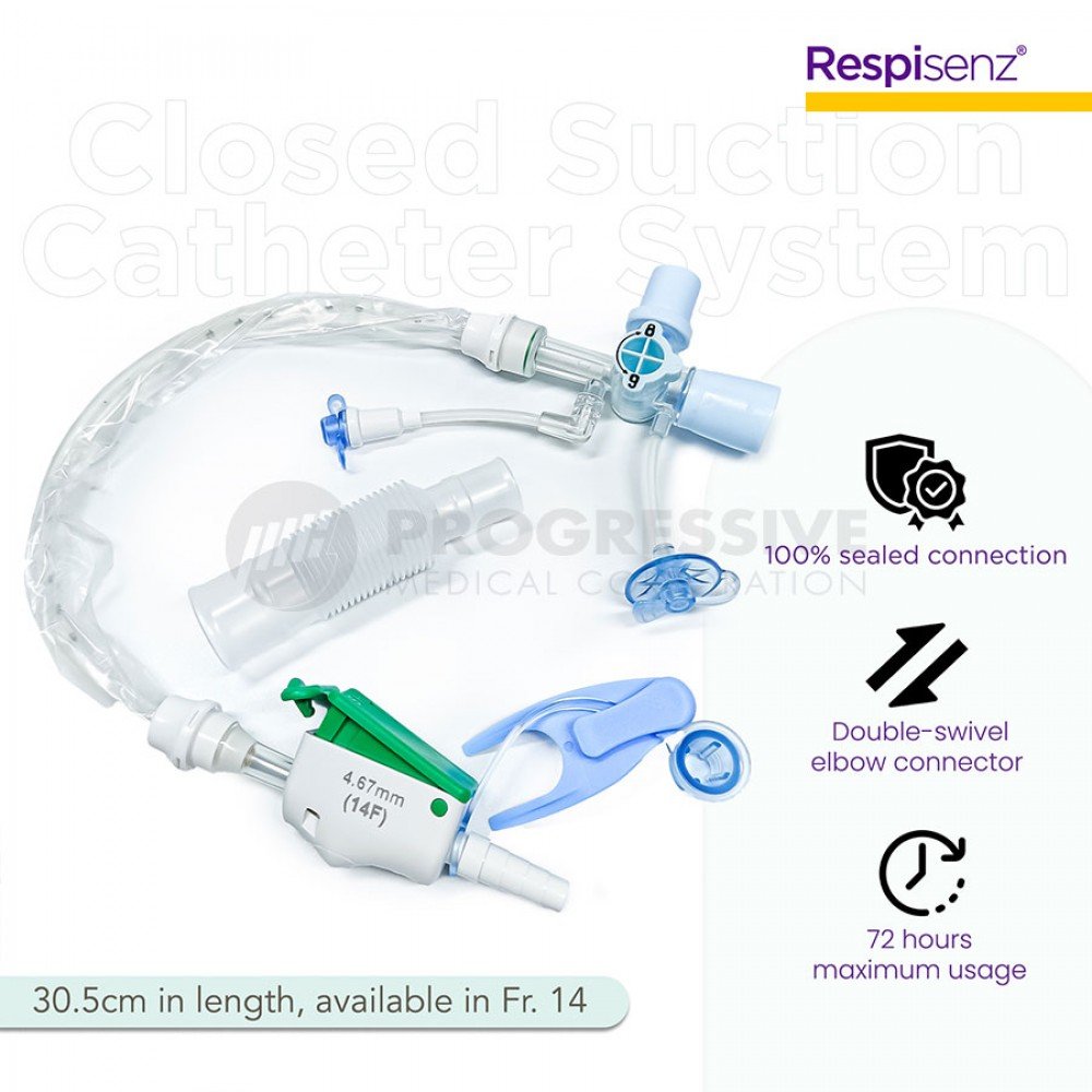 Respisenz Closed Suction Catheter System Fr14 (Tracheostomy)