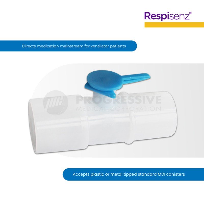 Respisenz Metered Dose Inhaler (MDI) Adaptor, Straight
