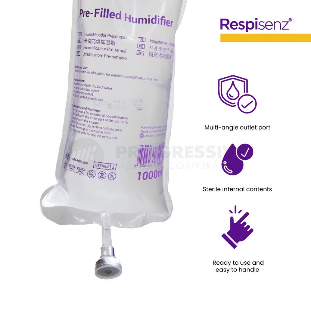 Respisenz Pre-filled Humidifier 1000ml