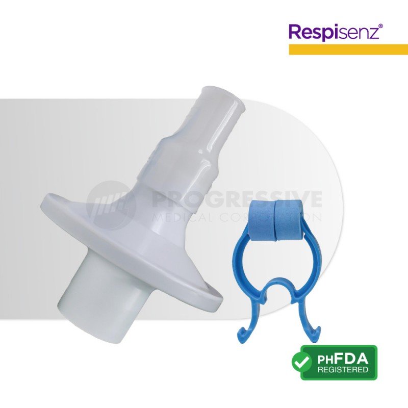 Respisenz Spirometry Filter with Nose Clip