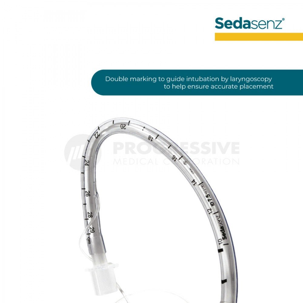 Sedasenz Endotracheal Tube Oral Preformed. Cuffed (Sold by box of 10s)