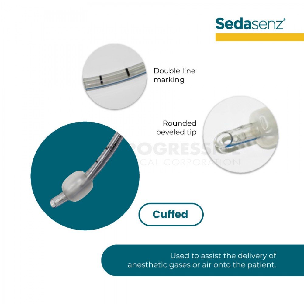 Sedasenz Endotracheal Tube, Cuffed  (sold by box of 10s)