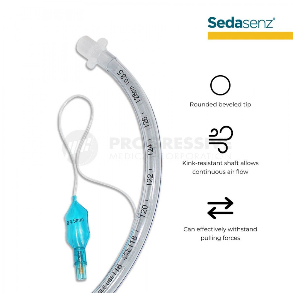 Sedasenz Endotracheal Tube, Cuffed  (sold by box of 10s)