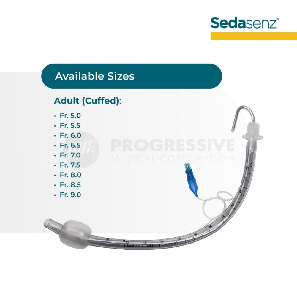 Sedasenz Pre-loaded Endotracheal Tube, cuffed  (sold by box of 10s)