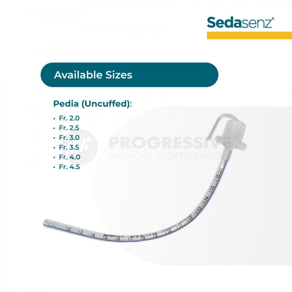 Sedasenz Pre-loaded Endotracheal Tube, uncuffed  (sold by box of 10s)
