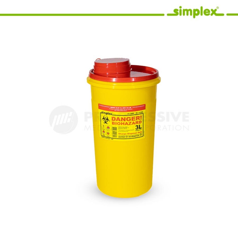 Simplex Sharps Disposal Safe 3L