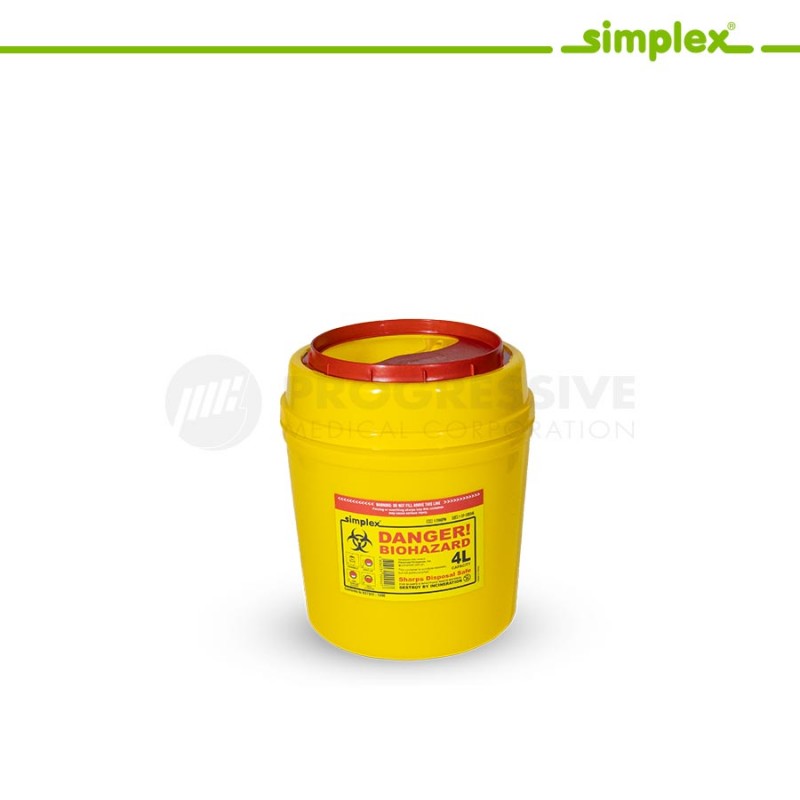 Simplex Sharps Disposal Safe 4L