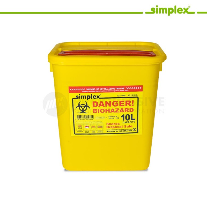 Simplex Sharps Disposal Safe 10L