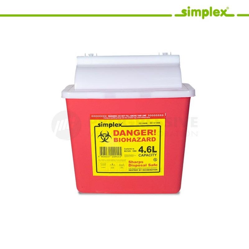 Simplex Sharps Disposal Safe 4.6L