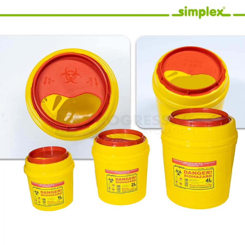 Simplex Sharps Disposal Safe 2L