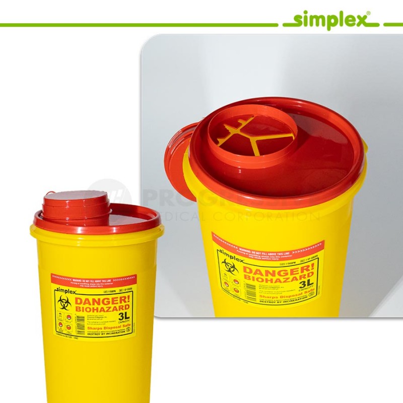 Simplex Sharps Disposal Safe 3L