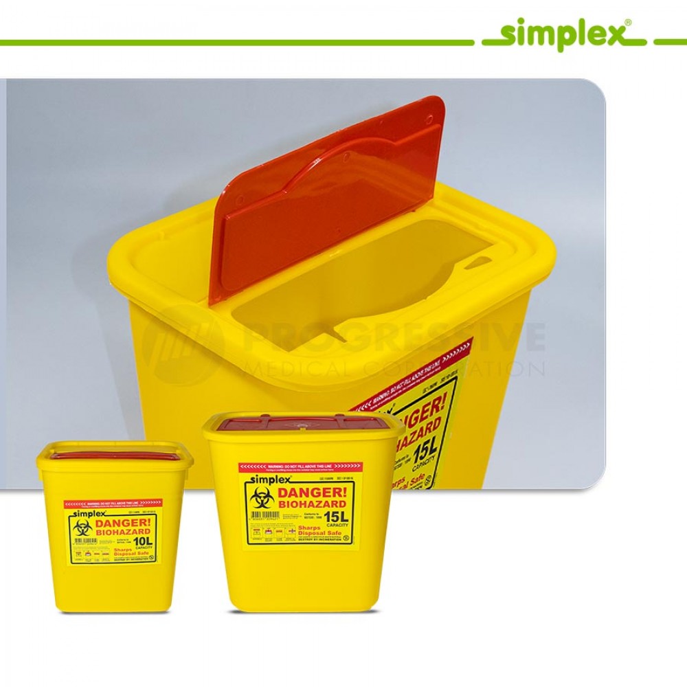 Simplex Sharps Disposal Safe 15L