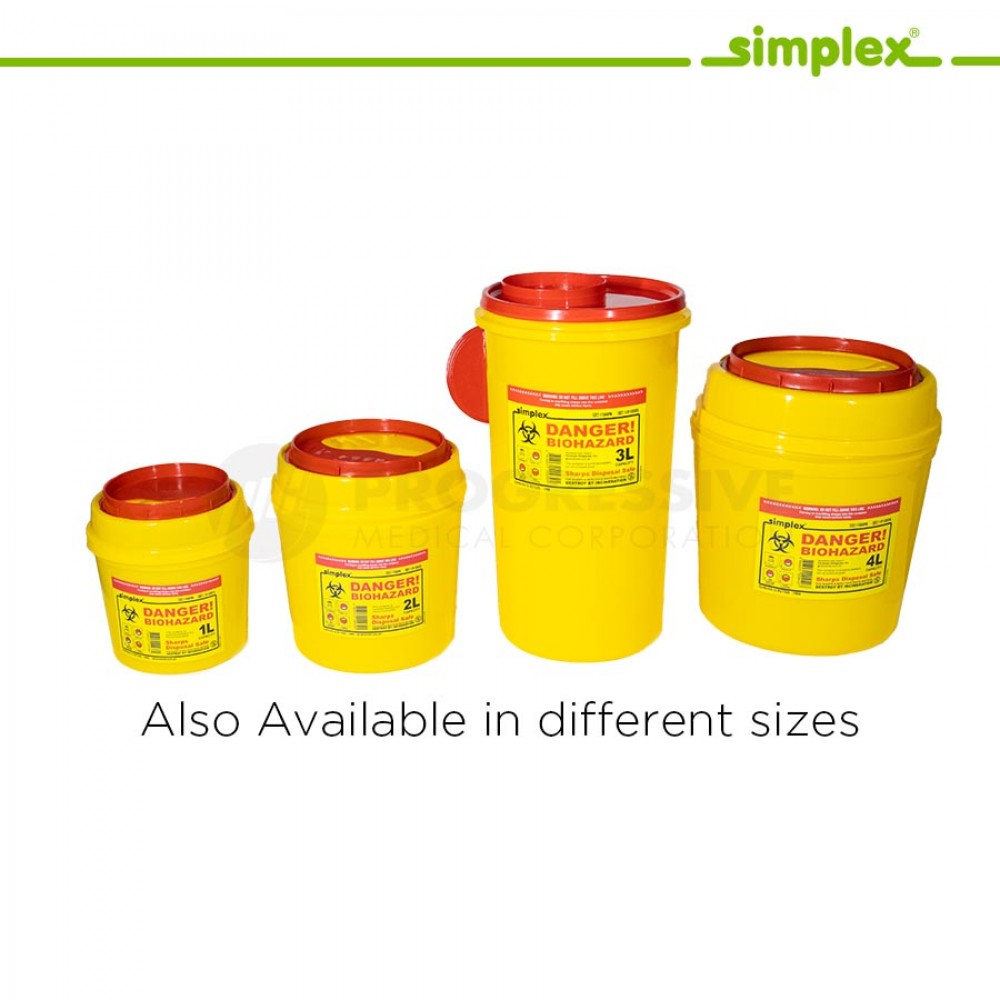 Simplex Sharps Disposal Safe 2L