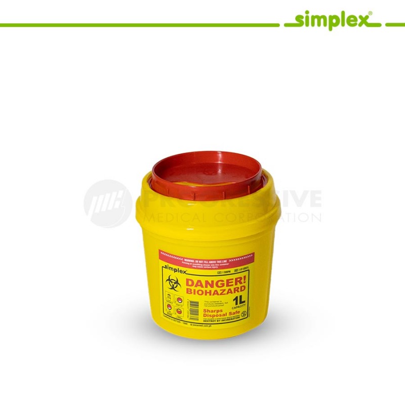 Simplex Sharps Disposal Safe 1L