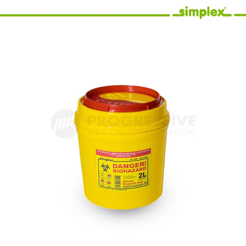 Simplex Sharps Disposal Safe 2L