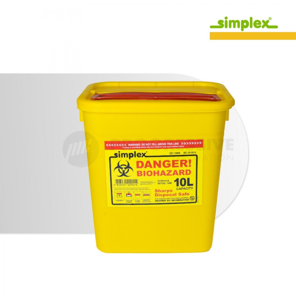 Simplex Sharps Disposal Safe 10L