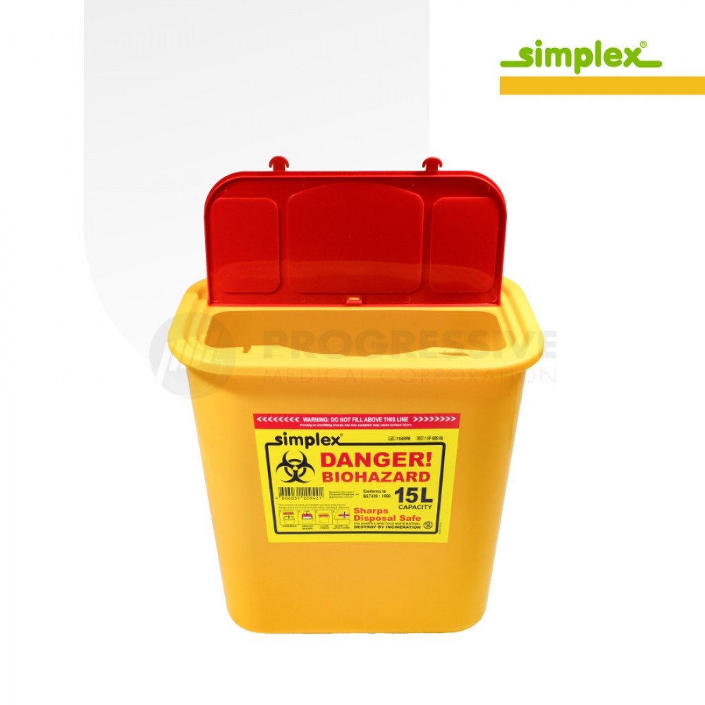Simplex Sharps Disposal Safe 15L